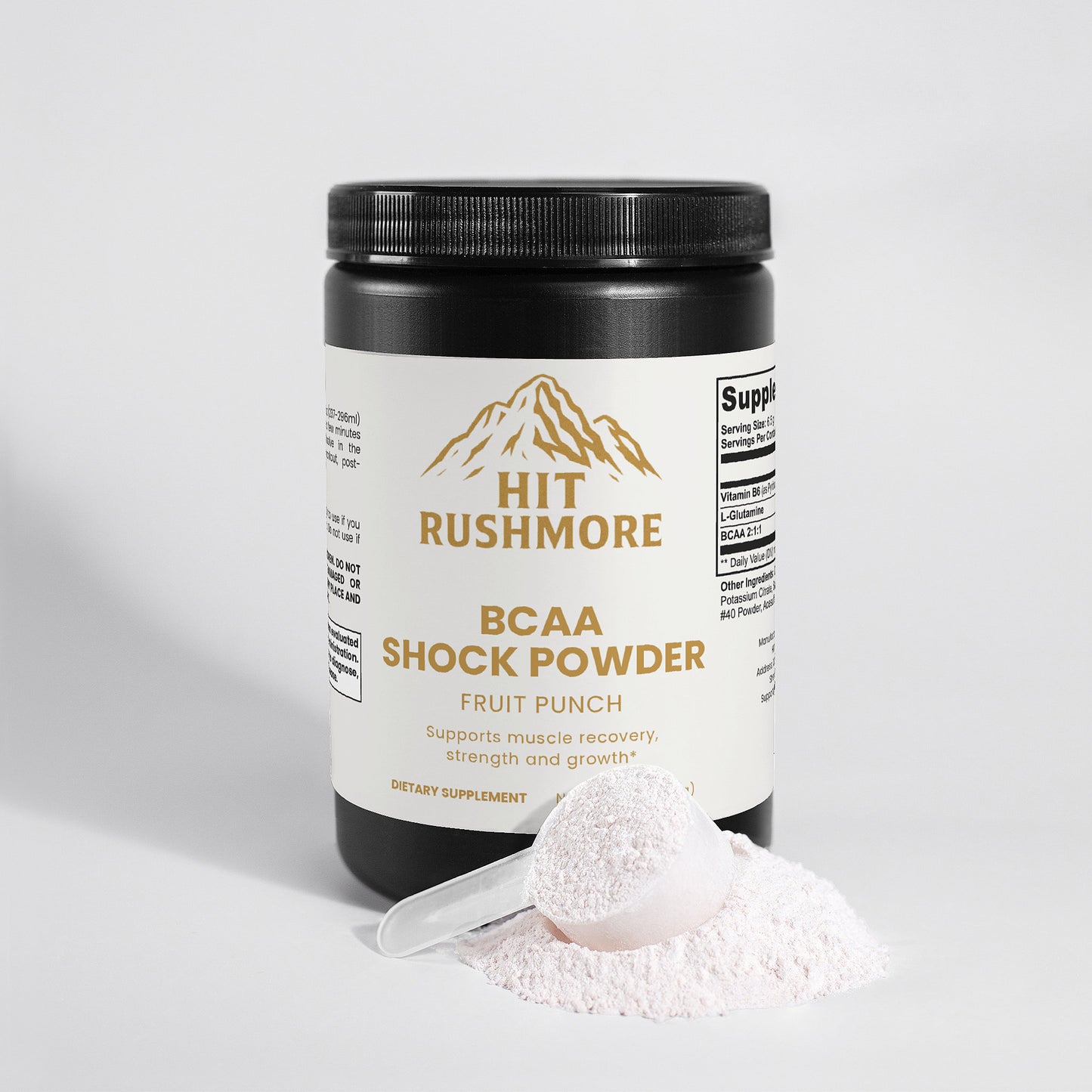 RUSHMORE BCAA Shock Powder (Fruit Punch)