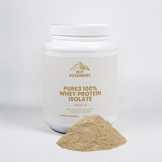 RUSHMORE Pure3 100% Whey Protein Isolate (Vanilla)