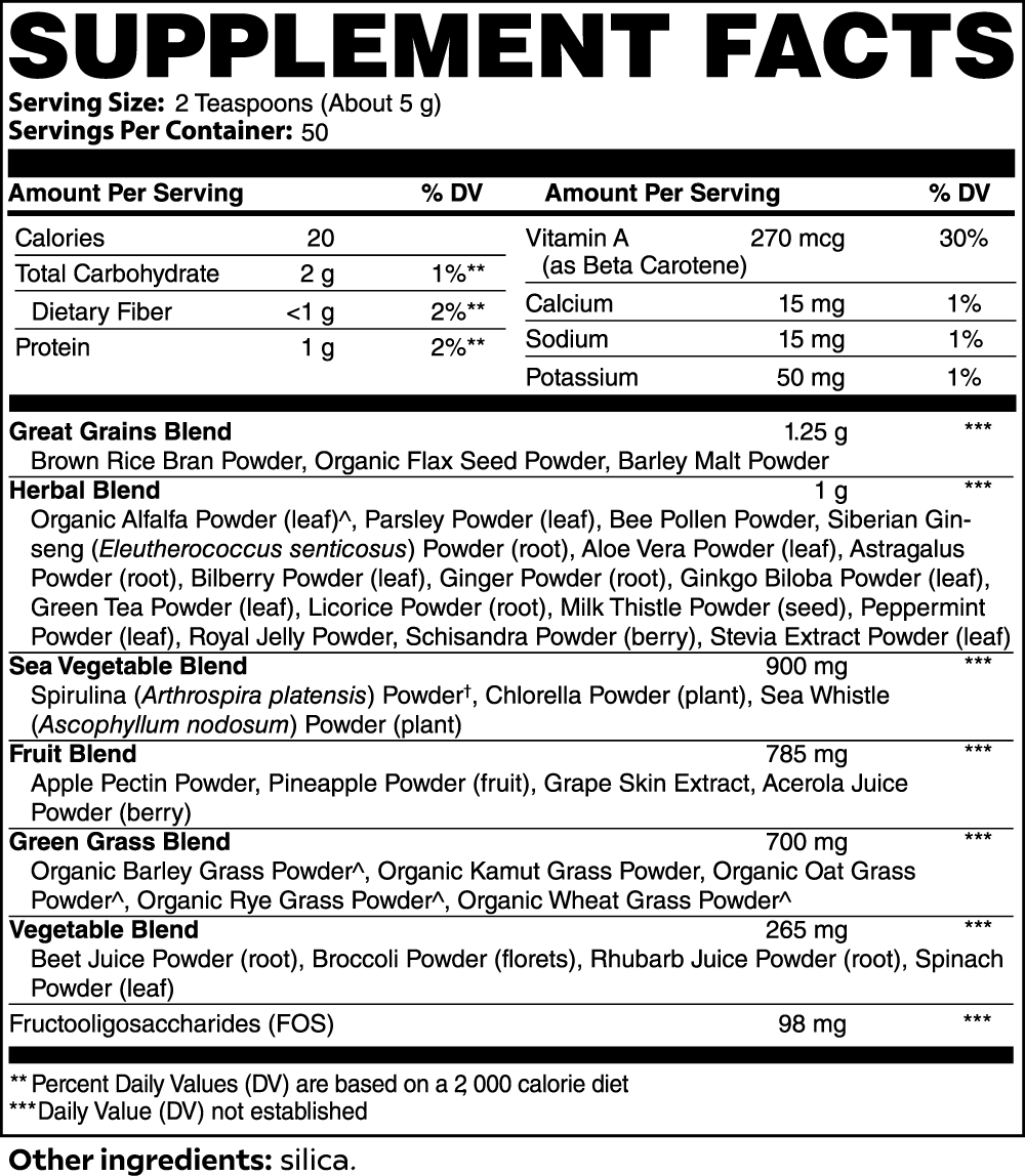 RUSHMORE Ultra Cleanse Smoothie Greens