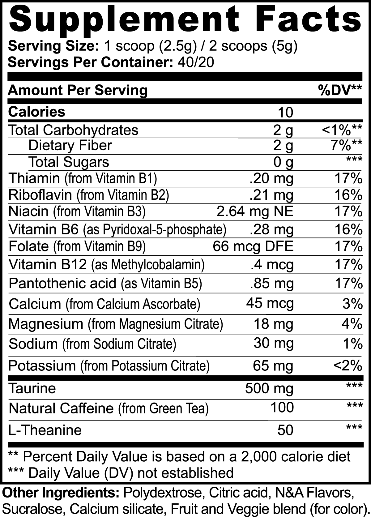 RUSHMORE Energy Powder (Yuzu Flavor)