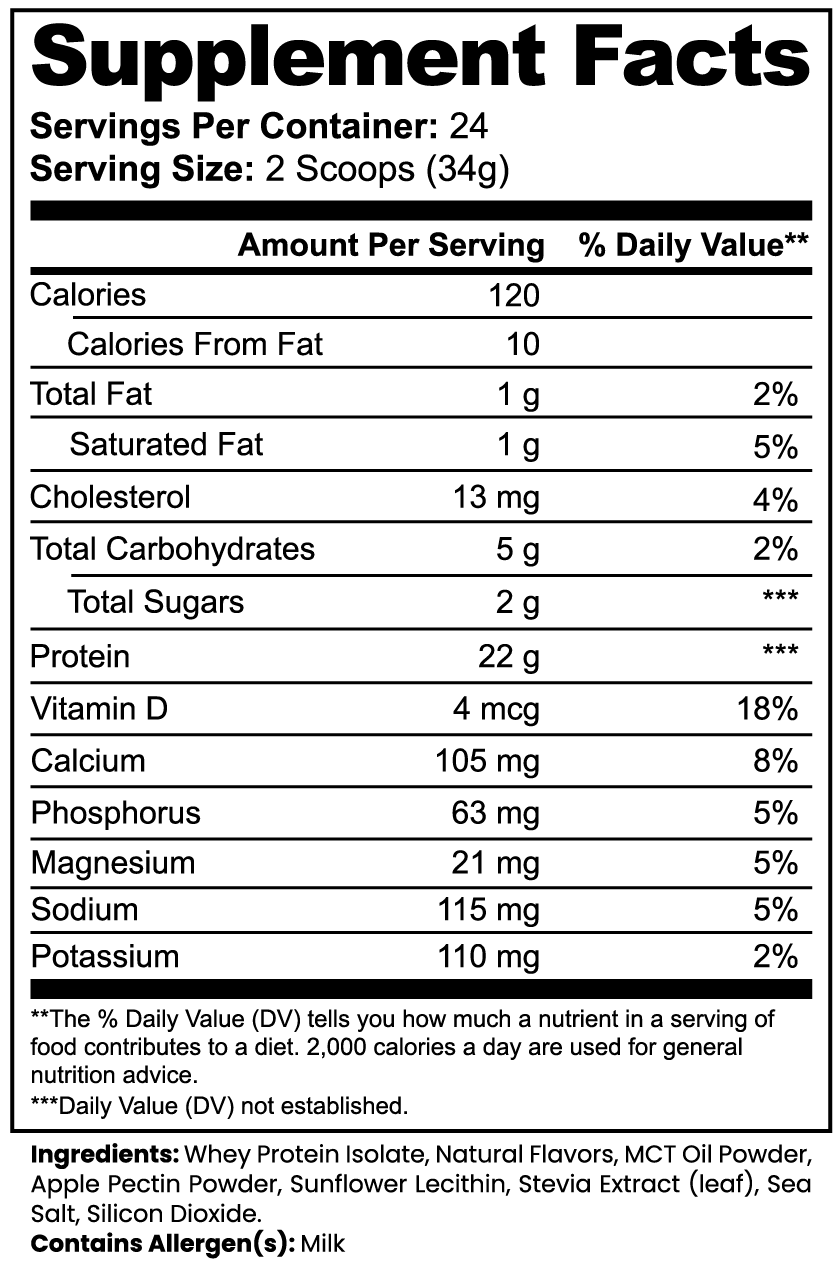 RUSHMORE Advanced 100% Whey Protein Isolate (Vanilla)