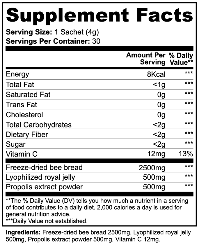 RUSHMORE Bee Bread Powder