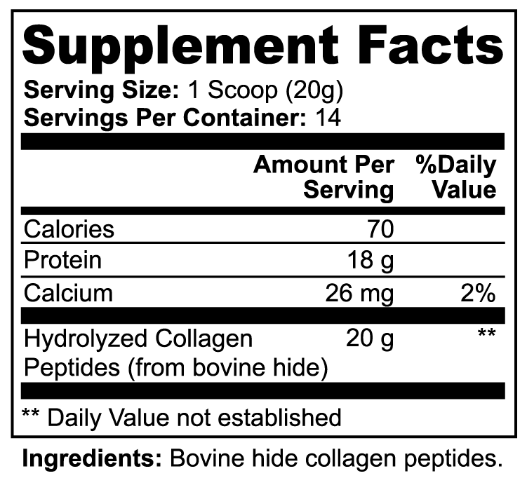 RUSHMORE Grass-Fed Hydrolyzed Collagen Peptides