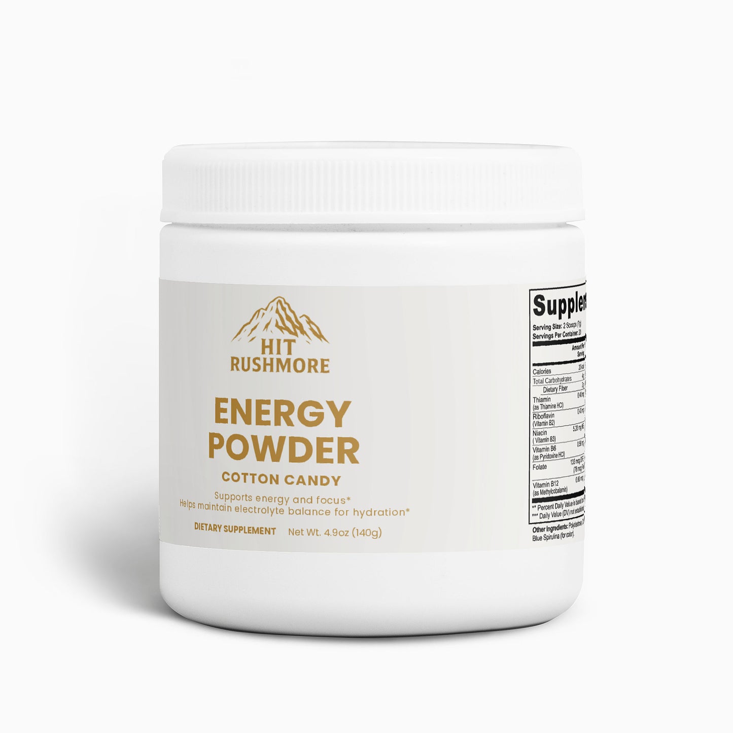 RUSHMORE Energy Powder (Cotton Candy)
