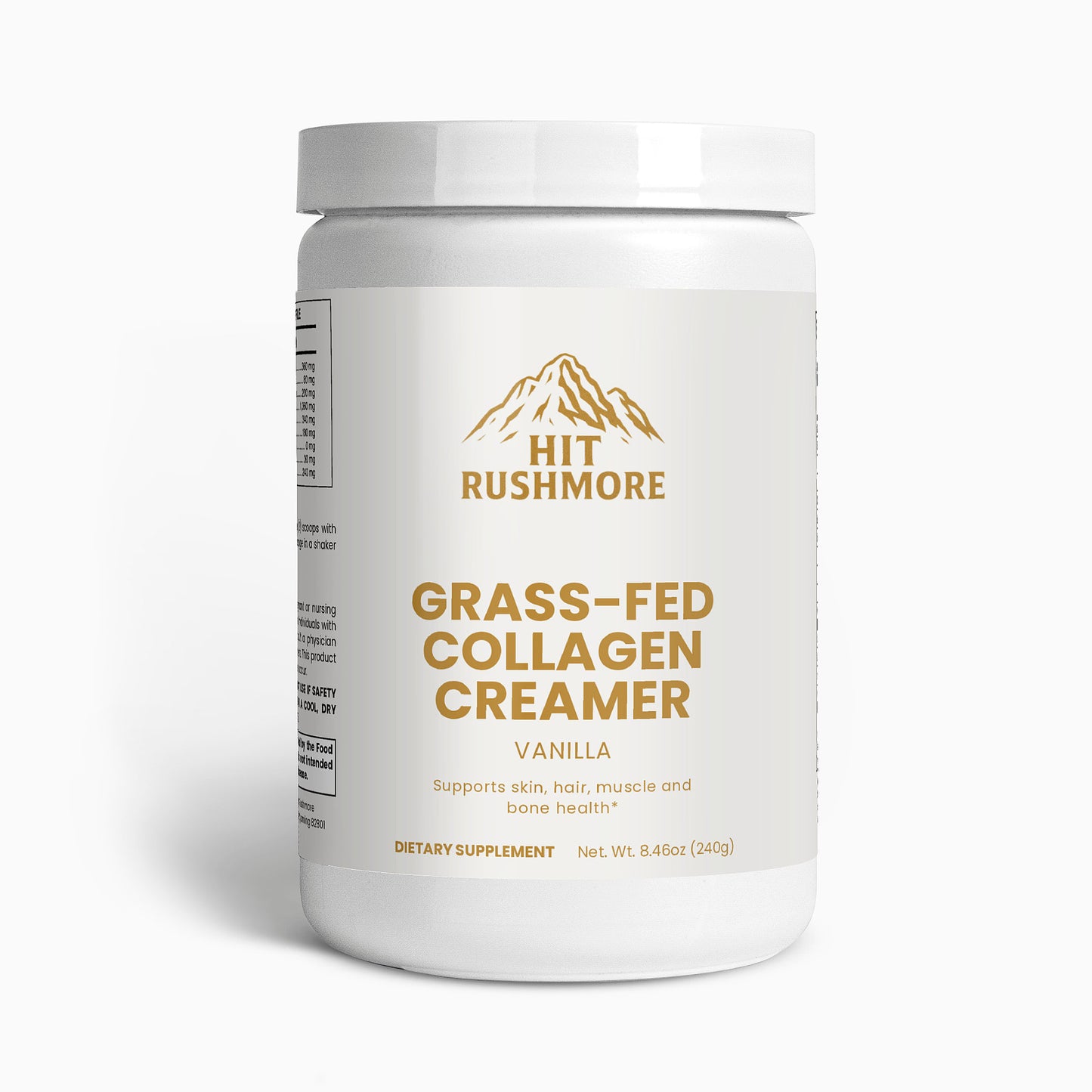 RUSHMORE Grass-Fed Collagen Creamer (Vanilla)