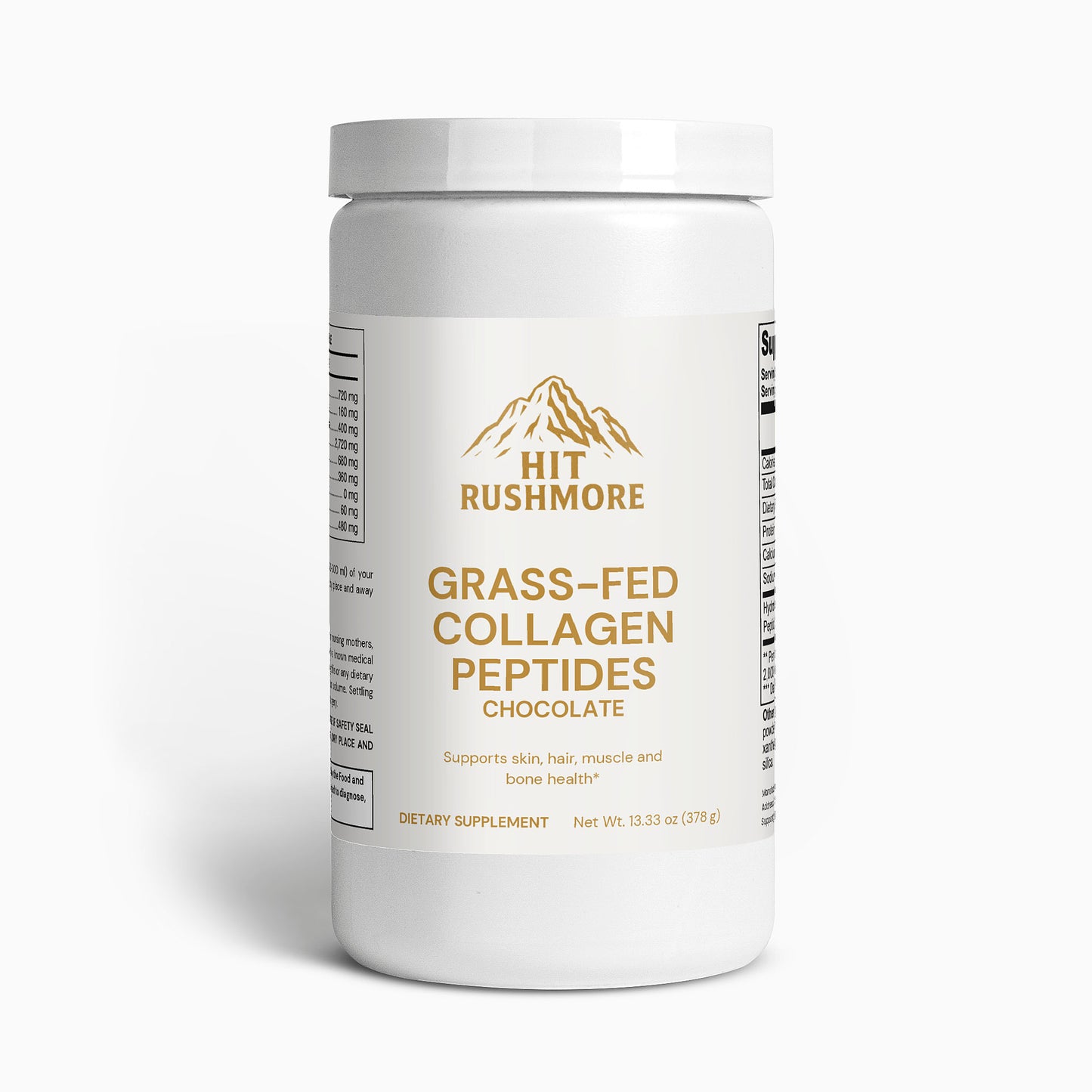 RUSHMORE Grass-Fed Collagen Peptides Powder (Chocolate)