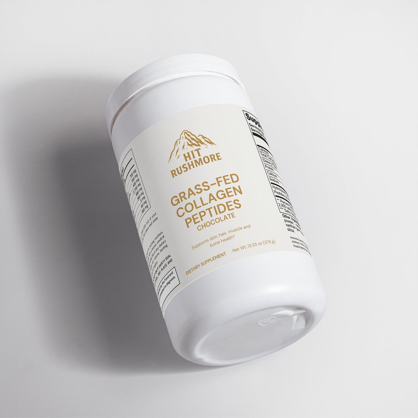 RUSHMORE Grass-Fed Collagen Peptides Powder (Chocolate)