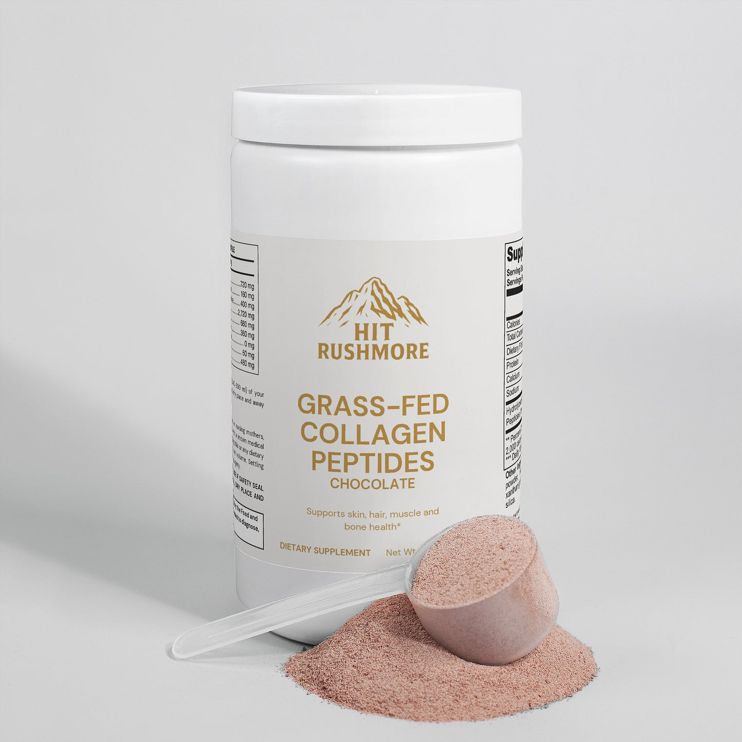 RUSHMORE Grass-Fed Collagen Peptides Powder (Chocolate)