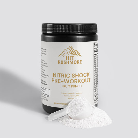 RUSHMORE Nitric Shock Pre-Workout Powder (Fruit Punch)