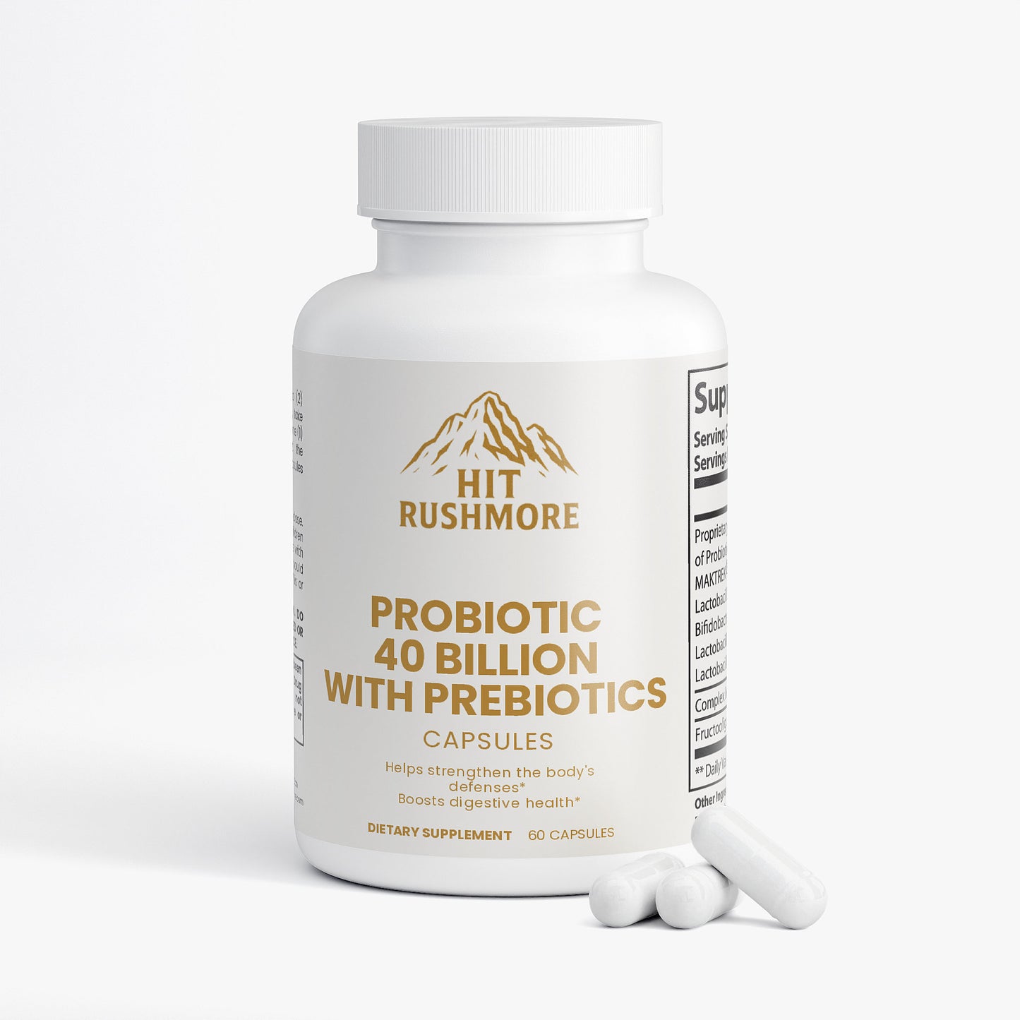 RUSHMORE Probiotic 40 Billion with Prebiotics
