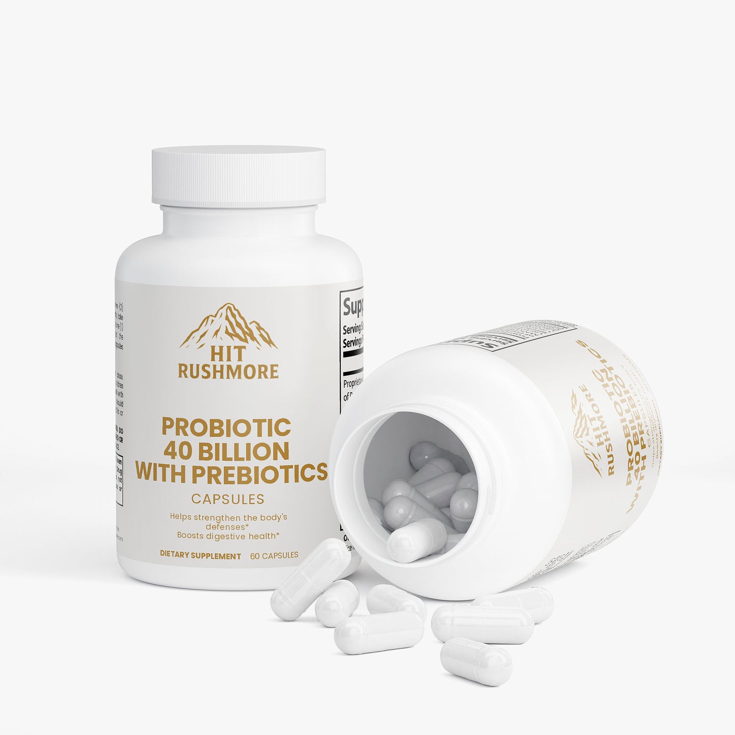 RUSHMORE Probiotic 40 Billion with Prebiotics