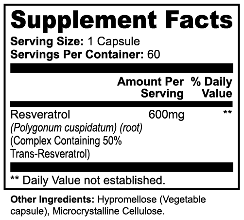 RUSHMORE Resveratrol 50% 600mg